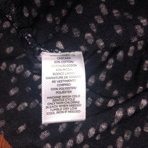 LOFT Black & White Dot Dress - Picture 6 of 7